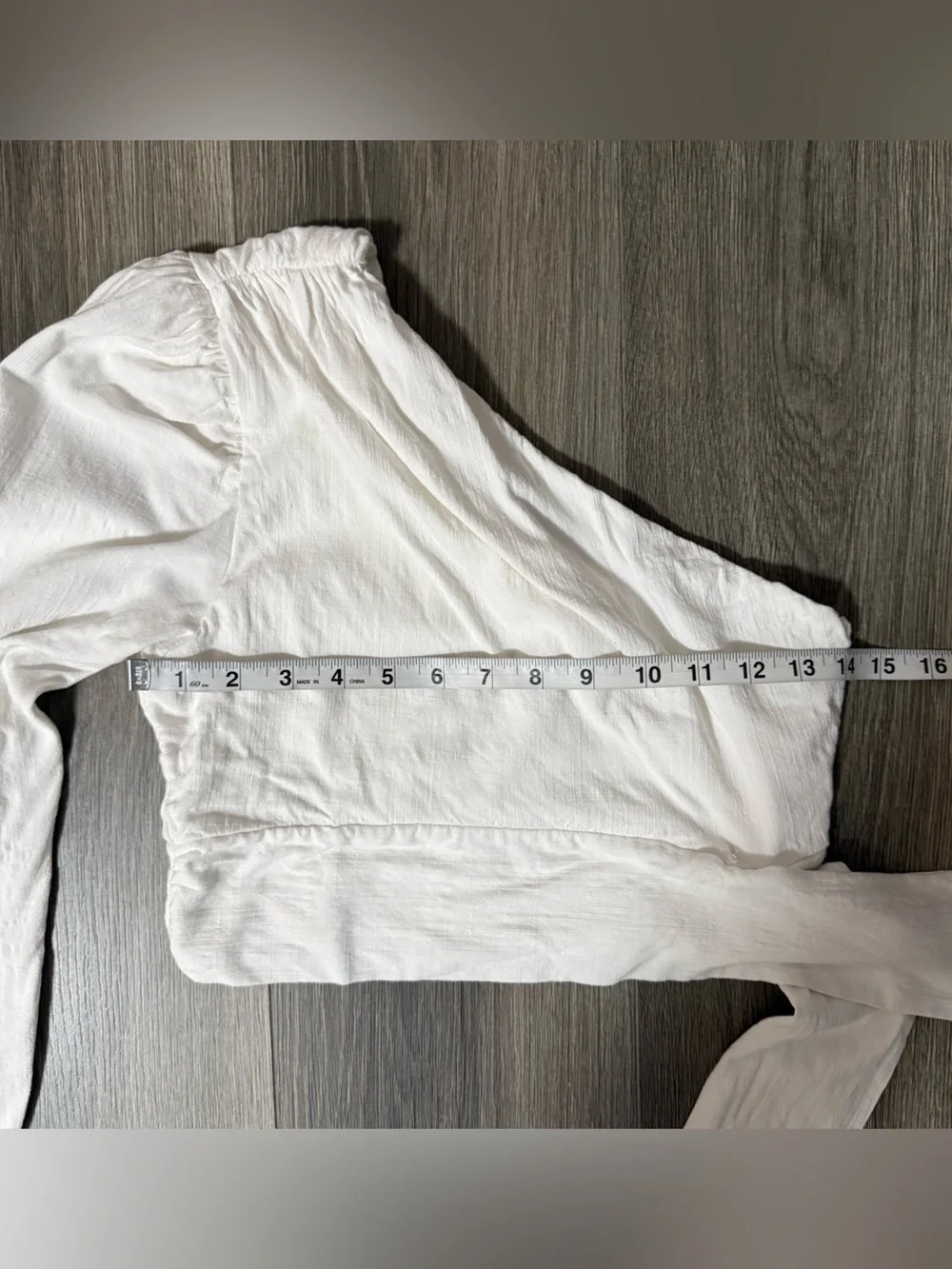 Free People White One Shoulder Crop Top Size Small Beach Coastal Vacation Resort